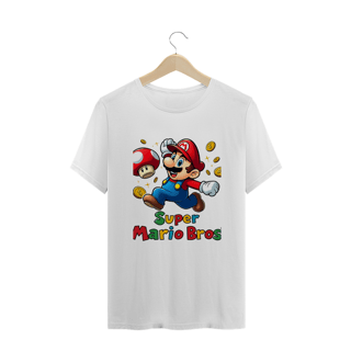 Nome do produto Camiseta Plus Size jogo Super Mario Bros