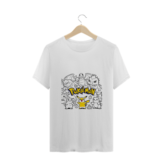Camiseta Plus Size desenho Pokémon