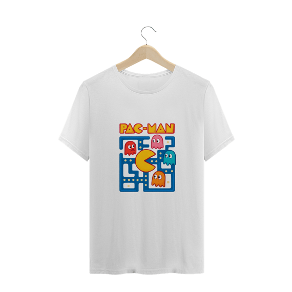 Camiseta Plus Size jogo Pac Man