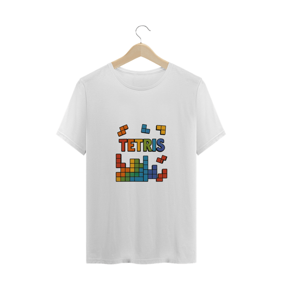Camiseta Plus Size jogo Tetris