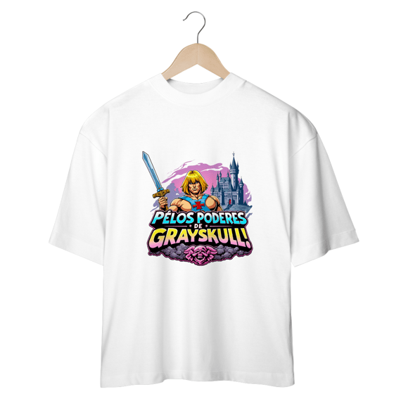 Camiseta Oversized desenho He Man