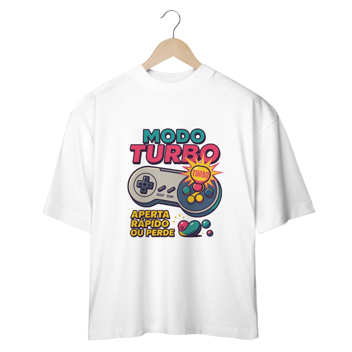 Nome do produto: Camiseta Oversized - Modo Turbo