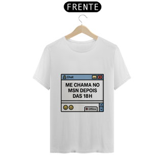 Camiseta Tradicional - Janela de chat estilo MSN