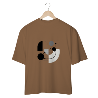 Nome do produto Camiseta com design gráfico de círculos e linhas