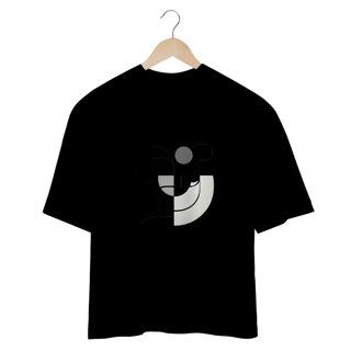 Nome do produto Camiseta com design gráfico de círculos e linhas