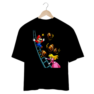 Nome do produto Camiseta jogo Donkey Kong - Mario resgate princesa