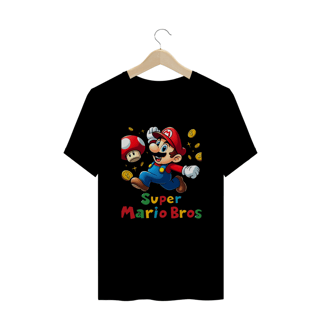 Nome do produto Camiseta Plus Size jogo Super Mario Bros