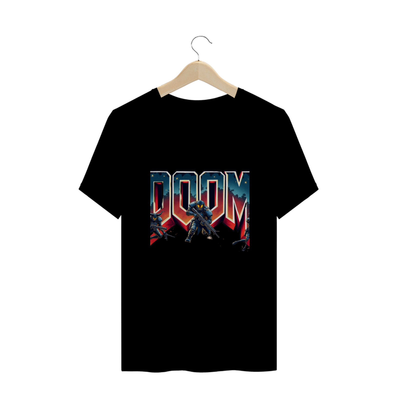 Camiseta Plus Size jogo Doom