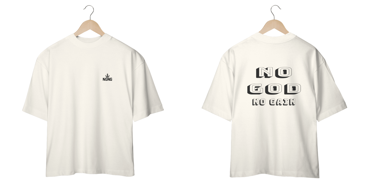 Nome do produto: CAMISA OVERSIZED NOGODNOGAIN