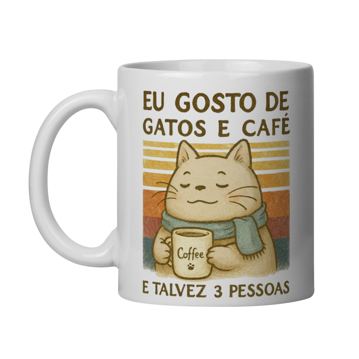 Nome do produto: Eu Gosto de Gatos e Café
