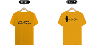 Nome do produto Camiseta Paz Praia Onda e Prancha