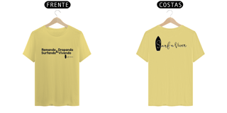 Nome do produto Camiseta Remando Dropando Surfando e Vivendo