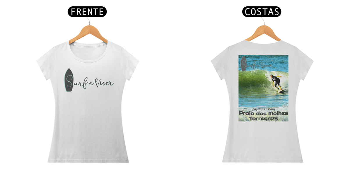 Nome do produto: Camiseta feminina Angélica Caspary