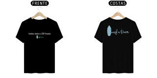 Nome do produto Camiseta Amanhece e a noitece e o SURF Permanece.