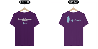 Nome do produto Camiseta Aprenda Sempre Surfe.