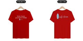 Nome do produto Camiseta Acordar e Respirar, Já Dá Vontade de SURFAR