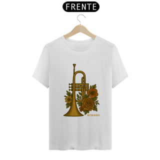 Nome do produto T-Shirt Classic Unissex Trompa Floral Vintage