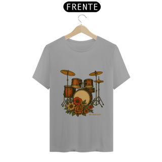 Nome do produto T-Shirt Quality Unissex Bateria Foral Vintage