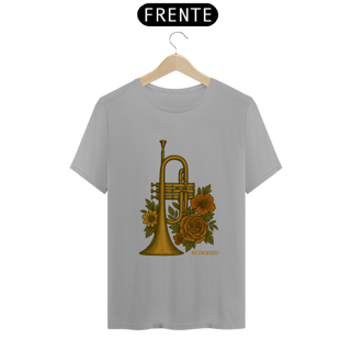 Nome do produto T-Shirt Classic Unissex Trompa Floral Vintage