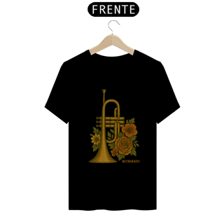 Nome do produto T-Shirt Classic Unissex Trompa Floral Vintage