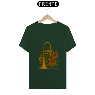 Nome do produto T-Shirt Classic Unissex Trompa Floral Vintage