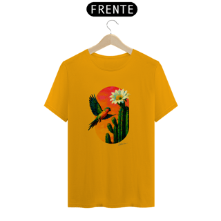 Nome do produto Camiseta Periquito da Caatinga (Coleção Pássaros e Cactos)
