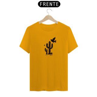 Nome do produto Camiseta Xilo Cactos e Pássaros
