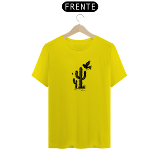 Nome do produto Camiseta Xilo Cactos e Pássaros