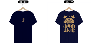 Nome do produto Camiseta Xilo Cangaceiro (estampa clara - frente e verso)