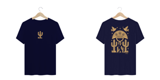 Nome do produto Camiseta Plus Size Xilo Cangaceiro (estampa clara - frente e verso)