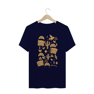 Nome do produto Camiseta Plus Size Xilo Icones (estampa clara)