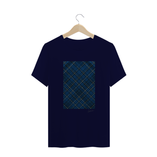 Nome do produto Camiseta Plus Size Xadrez Azul