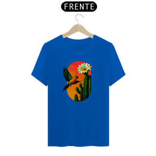 Nome do produto Camiseta Periquito da Caatinga (Coleção Pássaros e Cactos)