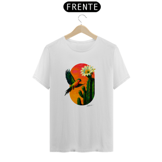 Nome do produto Camiseta Periquito da Caatinga (Coleção Pássaros e Cactos)