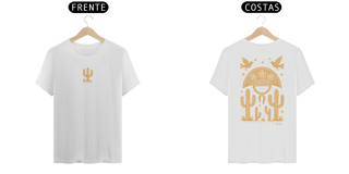Nome do produto Camiseta Xilo Cangaceiro (estampa clara - frente e verso)