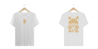 Nome do produto Camiseta Plus Size Xilo Cangaceiro (estampa clara - frente e verso)