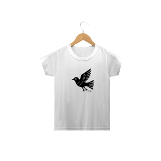 Nome do produto Camiseta Infantil Xilo Pássaro