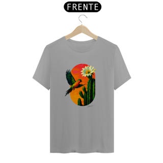 Nome do produto Camiseta Periquito da Caatinga (Coleção Pássaros e Cactos)