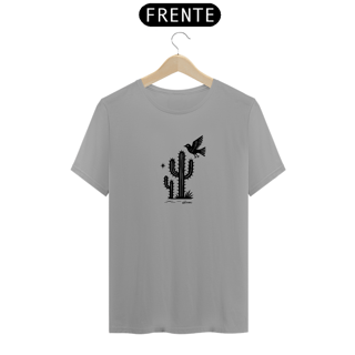 Nome do produto Camiseta Xilo Cactos e Pássaros