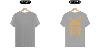 Nome do produto Camiseta Xilo Cangaceiro (estampa clara - frente e verso)
