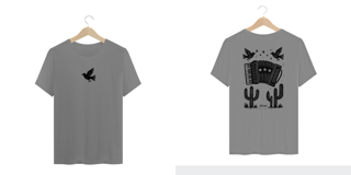 Nome do produto Camiseta Plus Size Xilo Sanfona (frente e verso)