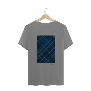 Nome do produto Camiseta Plus Size Xadrez Azul