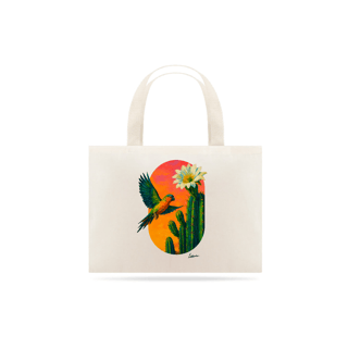 Nome do produto Ecobag Periquito (Coleção Pássaros e Cactos)