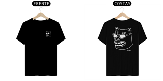 Nome do produto Camiseta La Ursa Chavosa Line Branca (frente e verso)