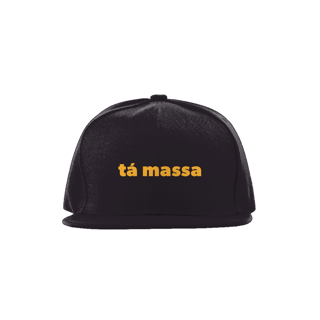 Nome do produto Boné Tá Massa (texto amarelo)