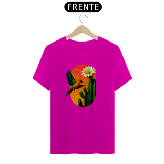 Nome do produto Camiseta Periquito da Caatinga (Coleção Pássaros e Cactos)