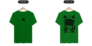 Nome do produto Camiseta Xilo Sanfona (frente e verso)