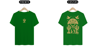 Nome do produto Camiseta Xilo Cangaceiro (estampa clara - frente e verso)