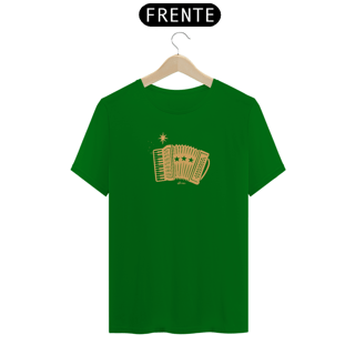 Nome do produto Camiseta Xilo Sanfona (estampa amarela)