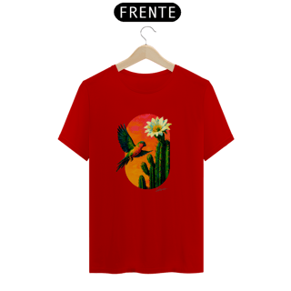 Nome do produto Camiseta Periquito da Caatinga (Coleção Pássaros e Cactos)